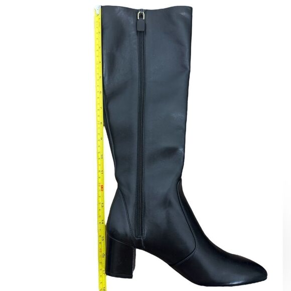NEW Stuart Weitzman YULIANA 60 KNEE-HIGH ZIP BOOT in black leather - Picture 13 of 15